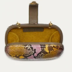 Best Sale Claris Virot Chiara Bag Stone Hand Painted Python
