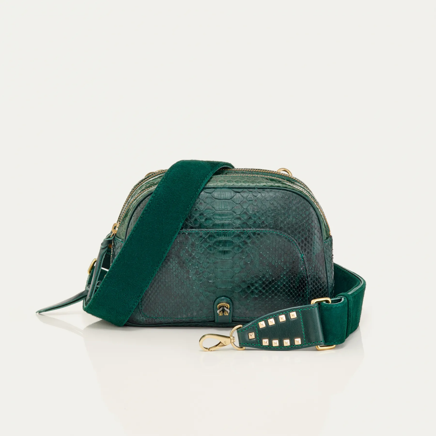 Discount Claris Virot Clara Bag Green Forest Python