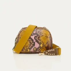 New Claris Virot Clara Bag Stone Hand Painted Python