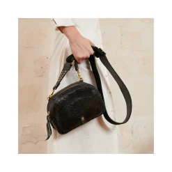 Clearance Claris Virot Clara Bag Black Python