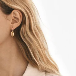 New Claris Virot Cleo Earrings Golden Shell