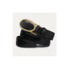 Hot Claris Virot Dallas Belt Black Python Black Buckle