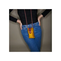 New Claris Virot Double Marcus Case Saffron Python