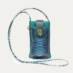 Clearance Claris Virot Double Marcus Case Blue Lagoon Python
