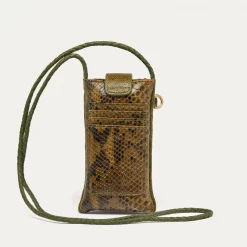 Cheap Claris Virot Double Marcus Case Kaki Python And Leather