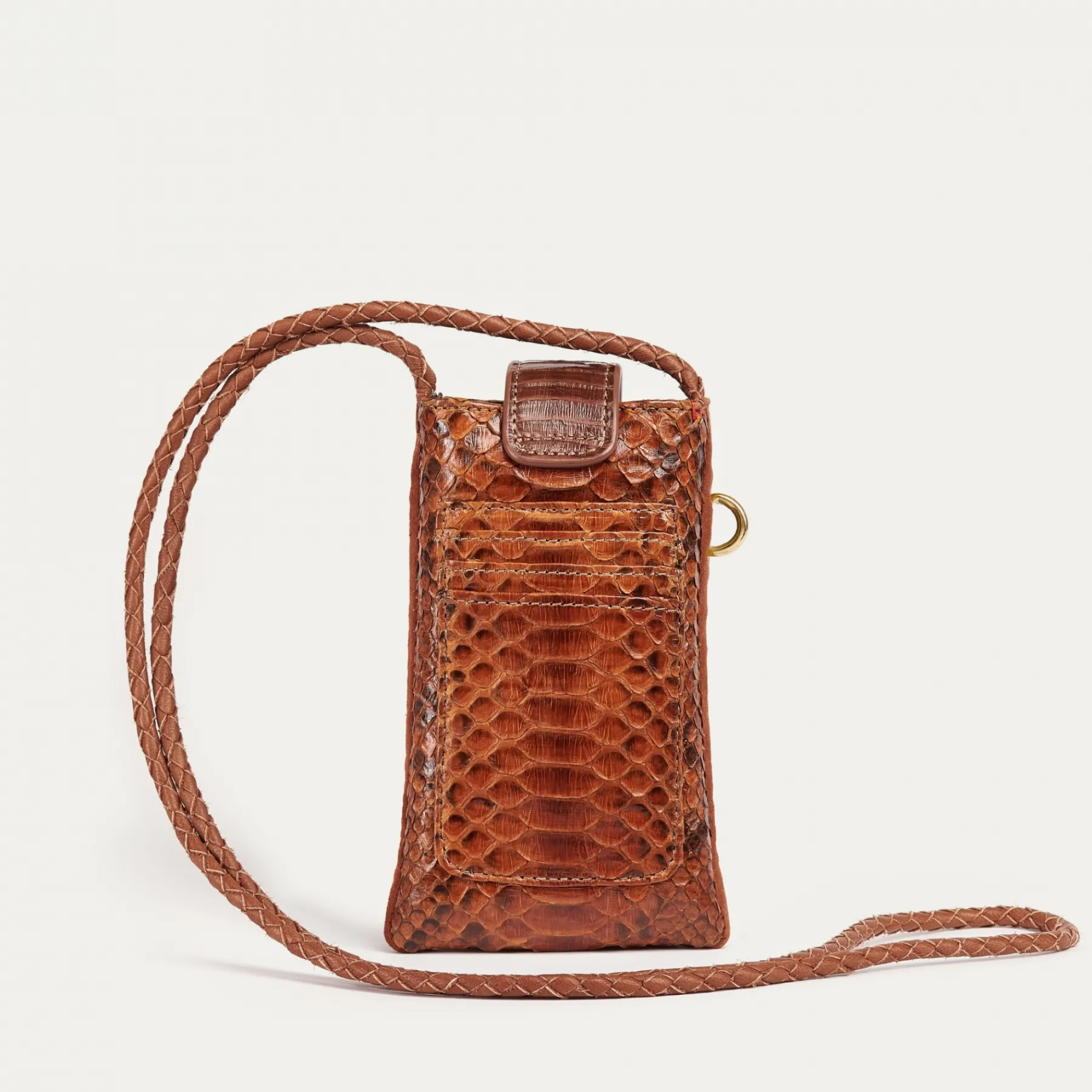 Store Claris Virot Double Marcus Case Moka Python And Leather