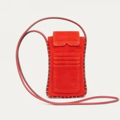 Hot Claris Virot Emile Sunglasses Case Red Leather