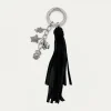 New Claris Virot Fred Key Holder Black Leathers