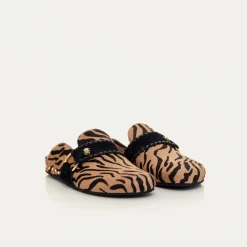 Sale Claris Virot Georgette Mules Tora Tiger Leather