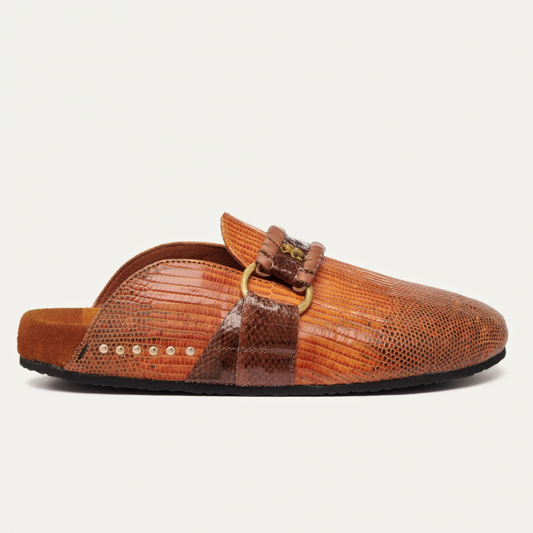 Cheap Claris Virot Georgette Mules Caramel Kocha Lizard