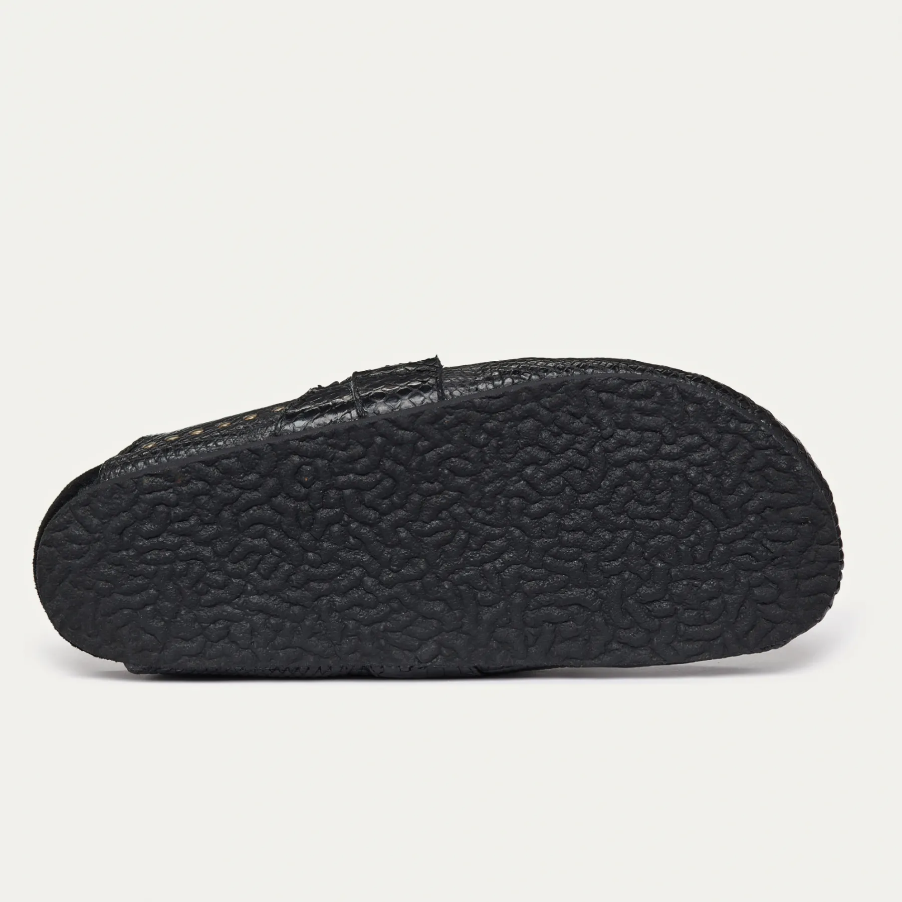 Flash Sale Claris Virot Georgette Mules Black Lizard Golden Hardware