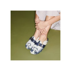 Shop Claris Virot Georgette Mules Blue Dragon Timor Fabric