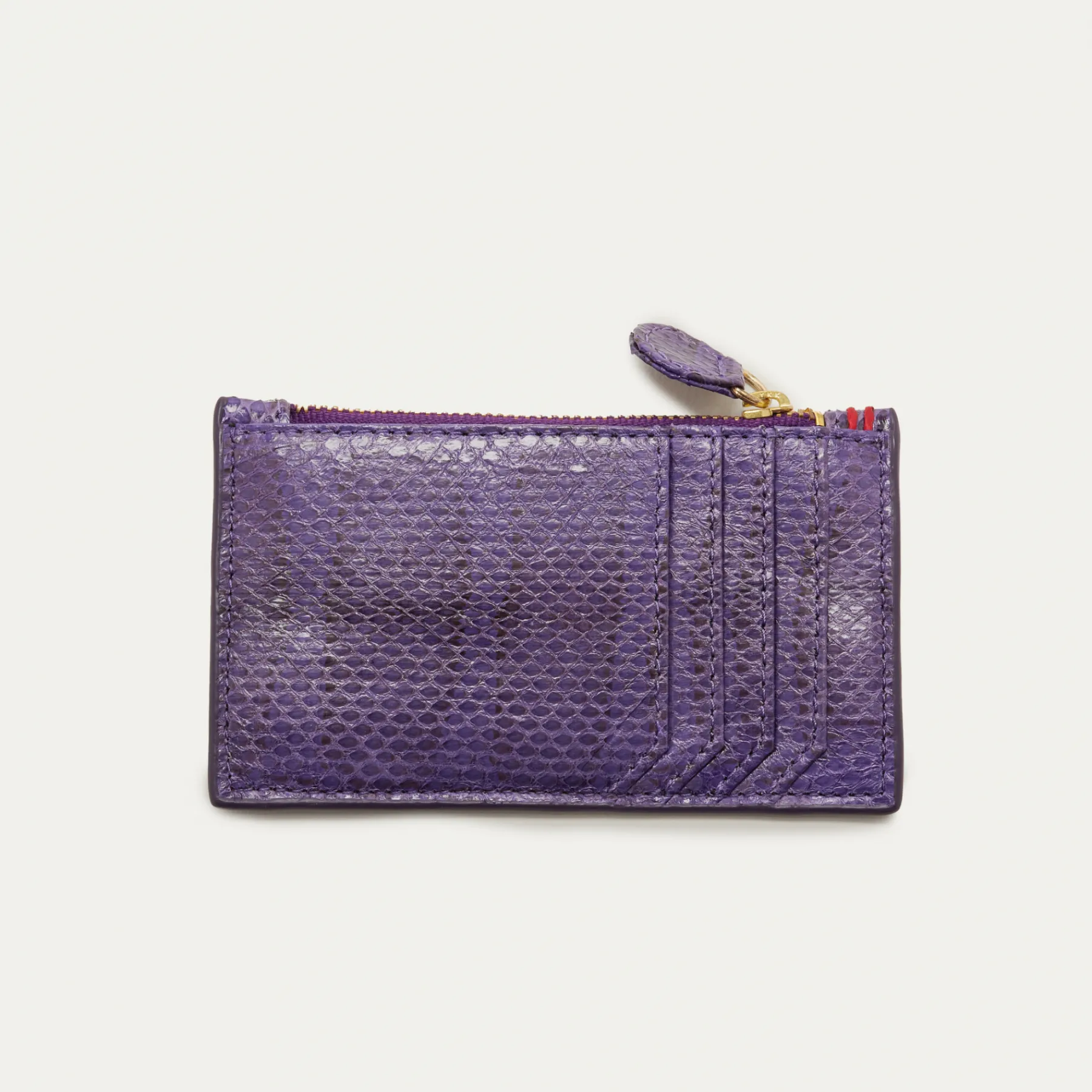 Shop Claris Virot Helena Wallet Violet Watersnake