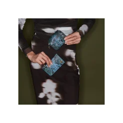 Outlet Claris Virot Helena Wallet Blue Lagoon Python
