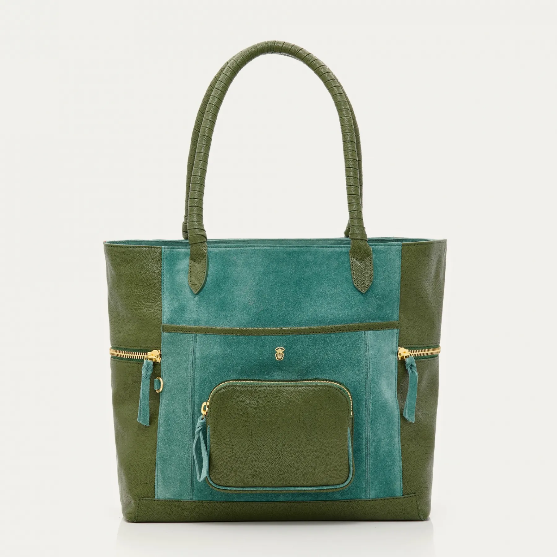 Cheap Claris Virot Hugo Bag Lime Leather And Velvet