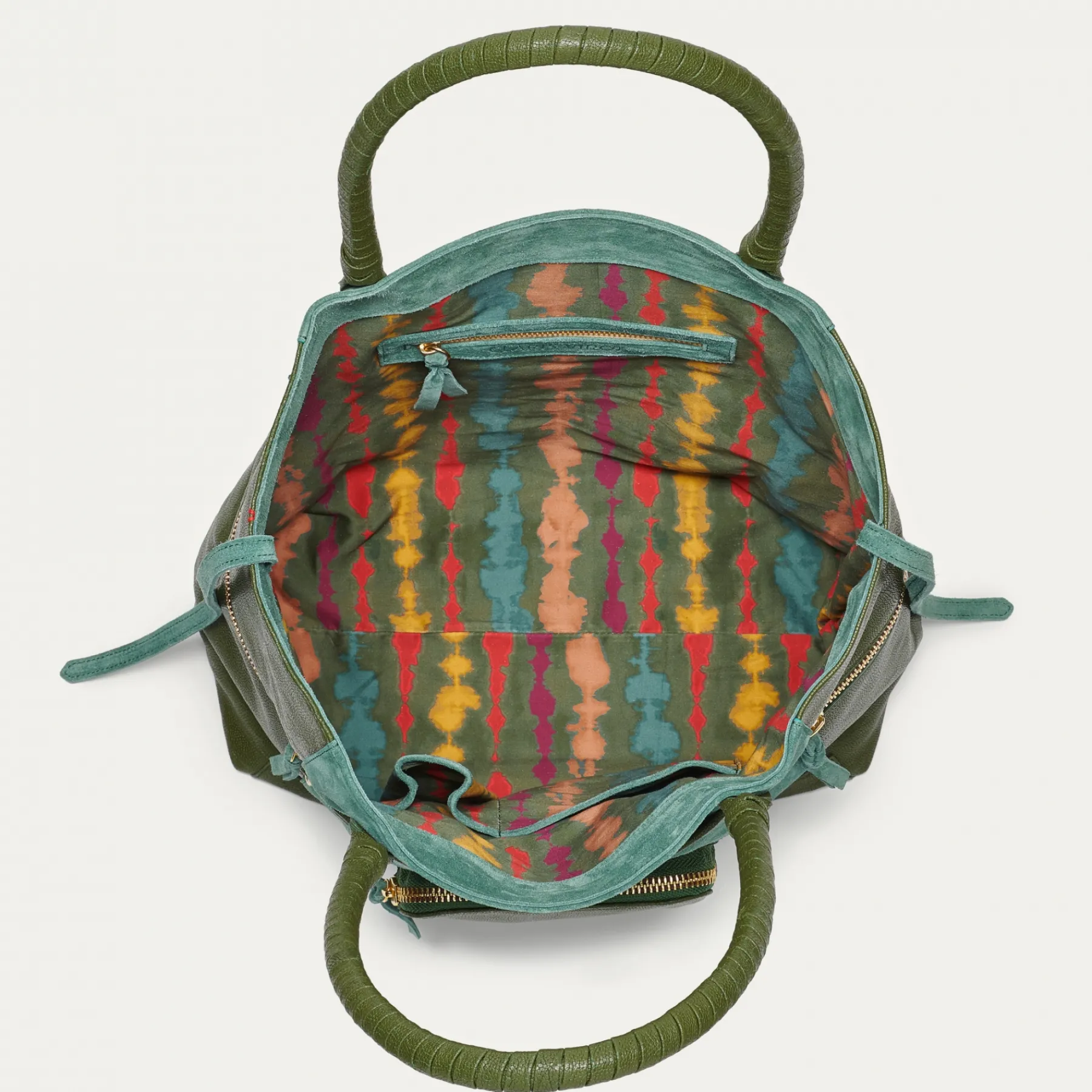 Cheap Claris Virot Hugo Bag Lime Leather And Velvet