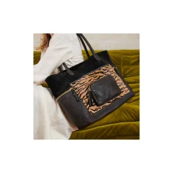 Discount Claris Virot Hugo Bag Tora Tiger Leather