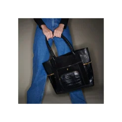 Fashion Claris Virot Hugo Bag Liquorice Leather And Velvet
