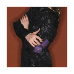 Cheap Claris Virot Jamie Airpods Cases Purple Grained Leather