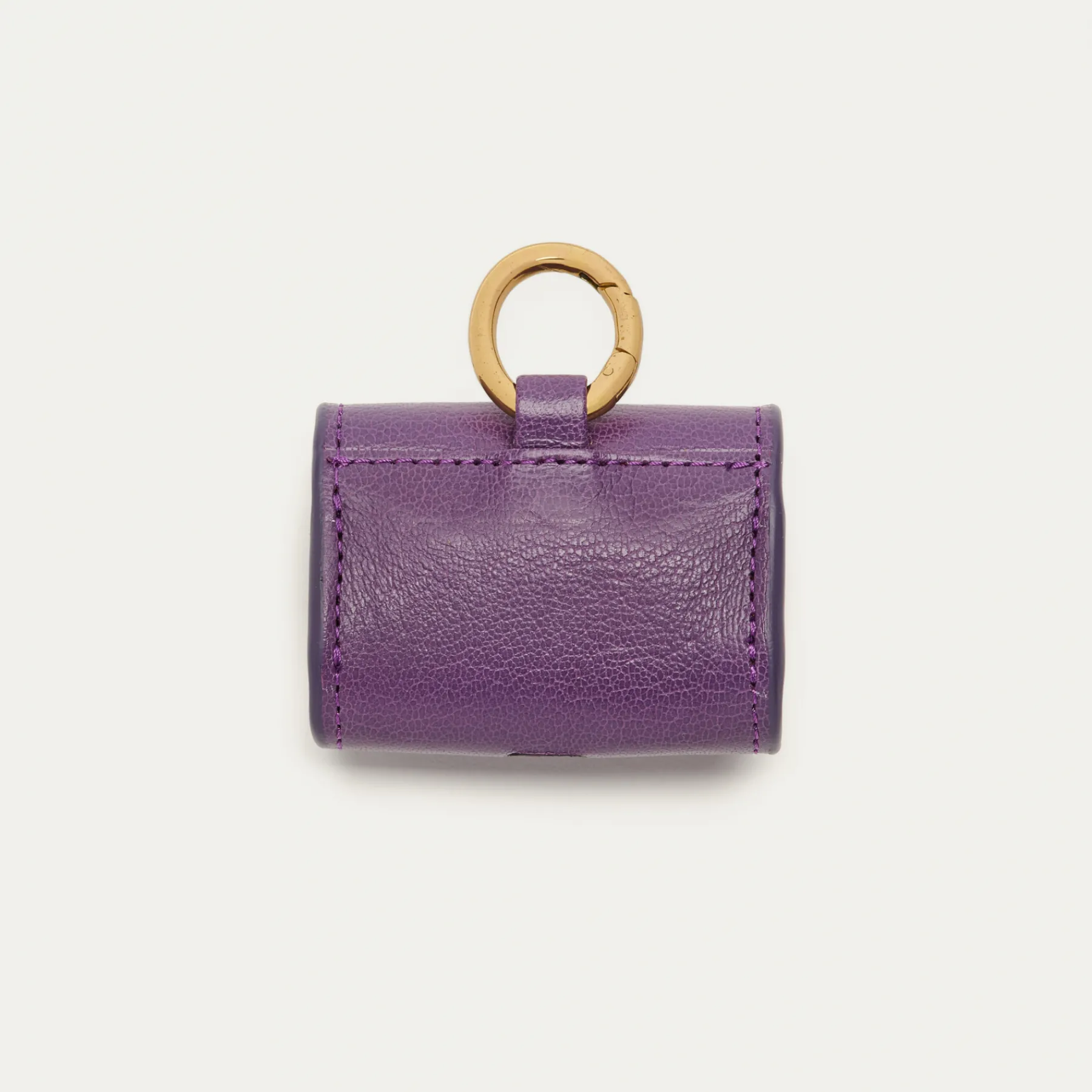 Cheap Claris Virot Jamie Airpods Cases Purple Grained Leather