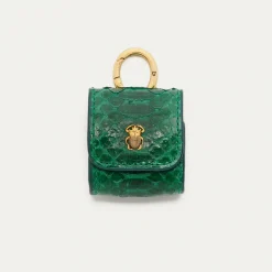 Fashion Claris Virot Jamie Airpods Cases Grass Green Python