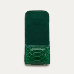 Fashion Claris Virot Jamie Airpods Cases Grass Green Python