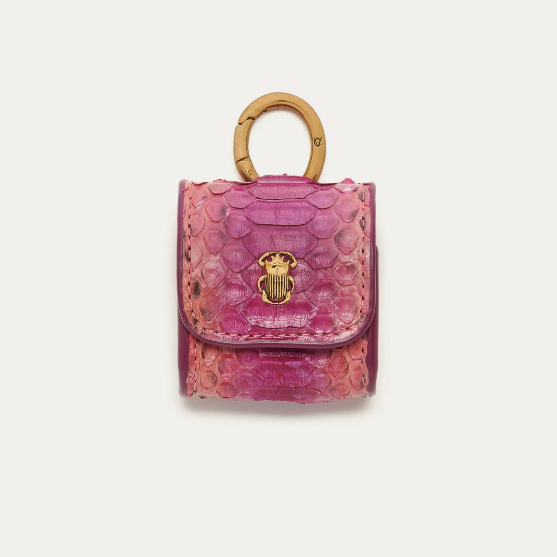 Flash Sale Claris Virot Jamie Airpods Cases Pink Burgundy Python