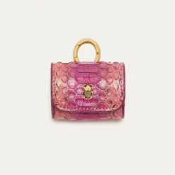 Flash Sale Claris Virot Jamie Airpods Cases Pink Burgundy Python