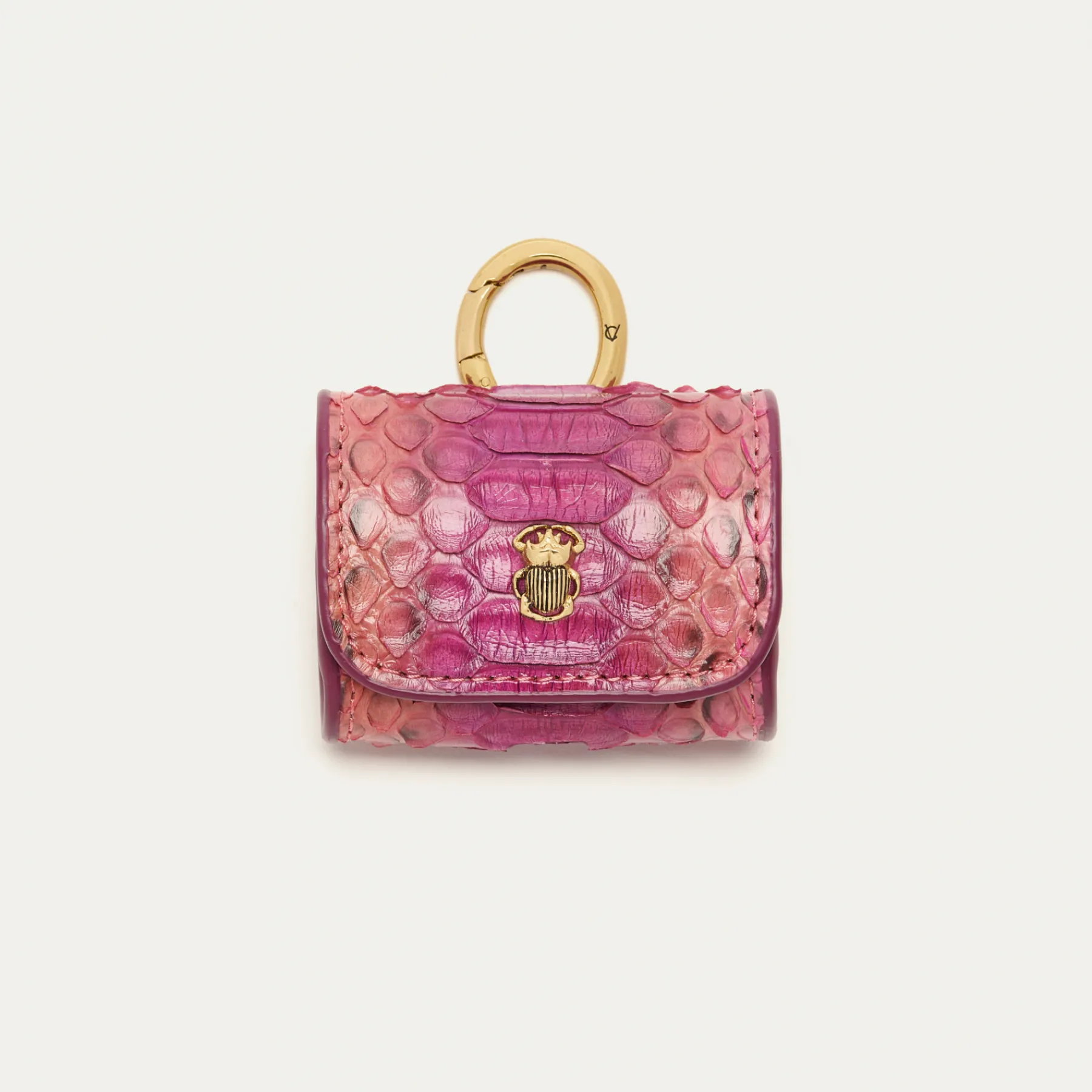 Flash Sale Claris Virot Jamie Airpods Cases Pink Burgundy Python
