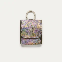 Sale Claris Virot Jamie Airpods Cases Metallic Gasoil Leather