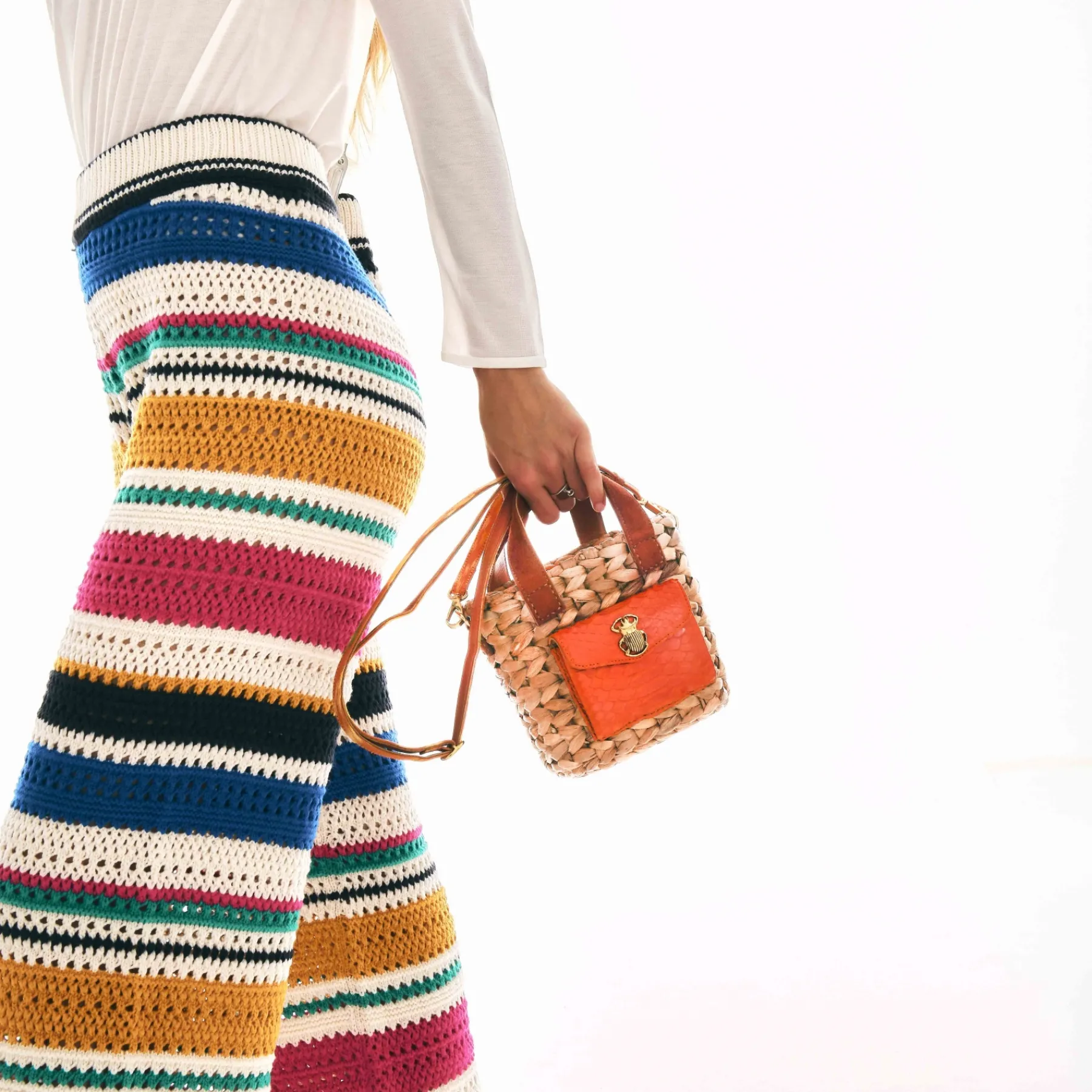 Best Claris Virot Joe Bag Orange Hyacinth Leaf