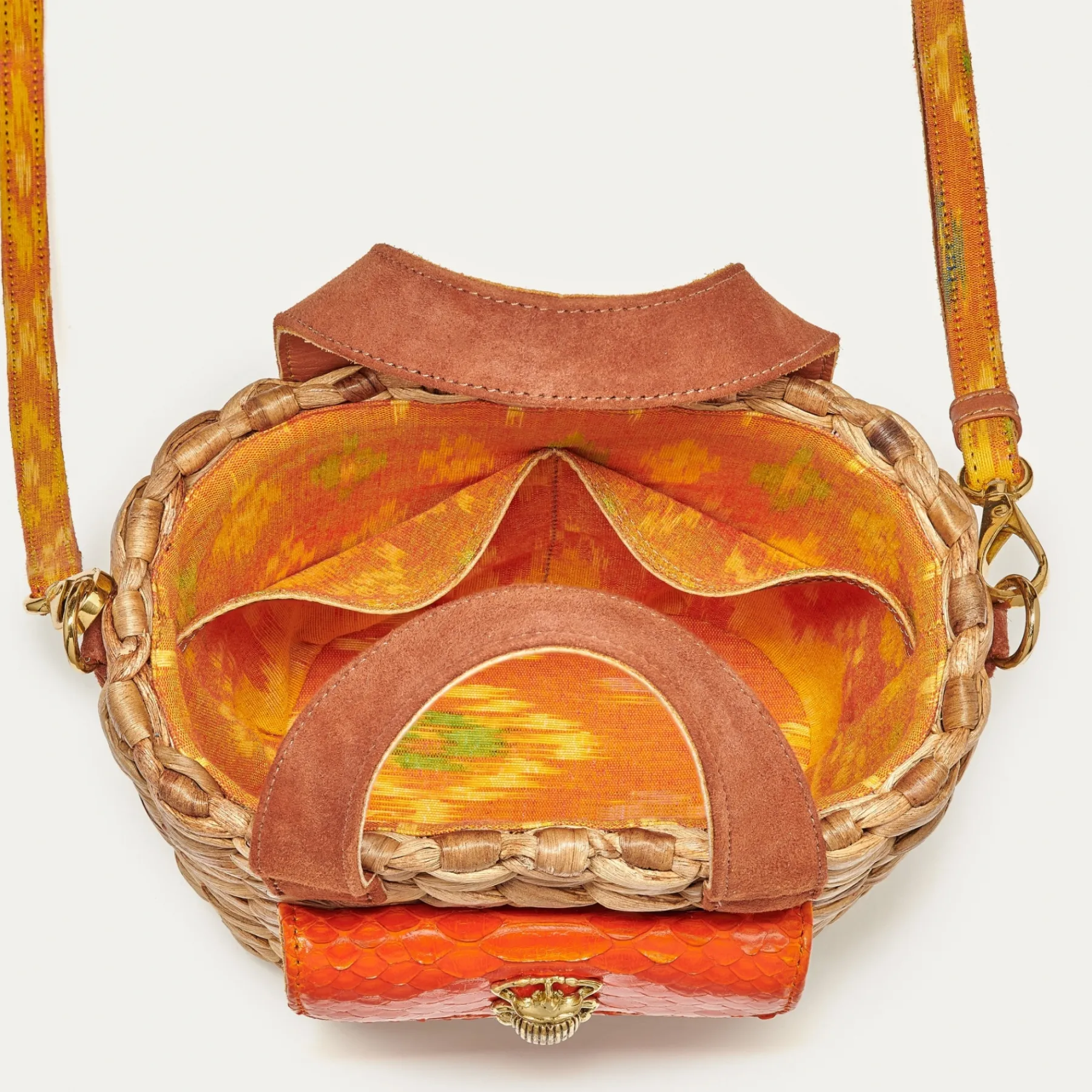 Best Claris Virot Joe Bag Orange Hyacinth Leaf