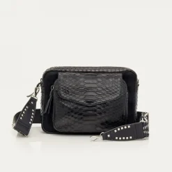 Best Sale Claris Virot Jumbo Charly Bag Black Python