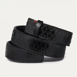 Discount Claris Virot Leather Belt Black Python