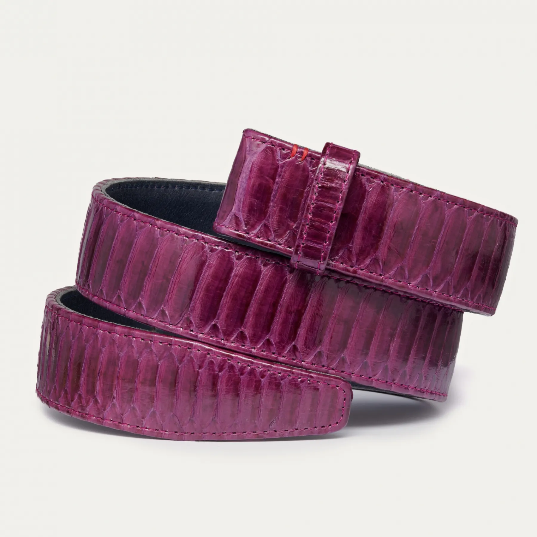 Flash Sale Claris Virot Leather Belt Violet Python