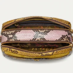 Shop Claris Virot Lily Bag Stone Hand Painted Python