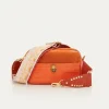 Best Sale Claris Virot Lily Bag Orange Koi Embossed Croco Leather