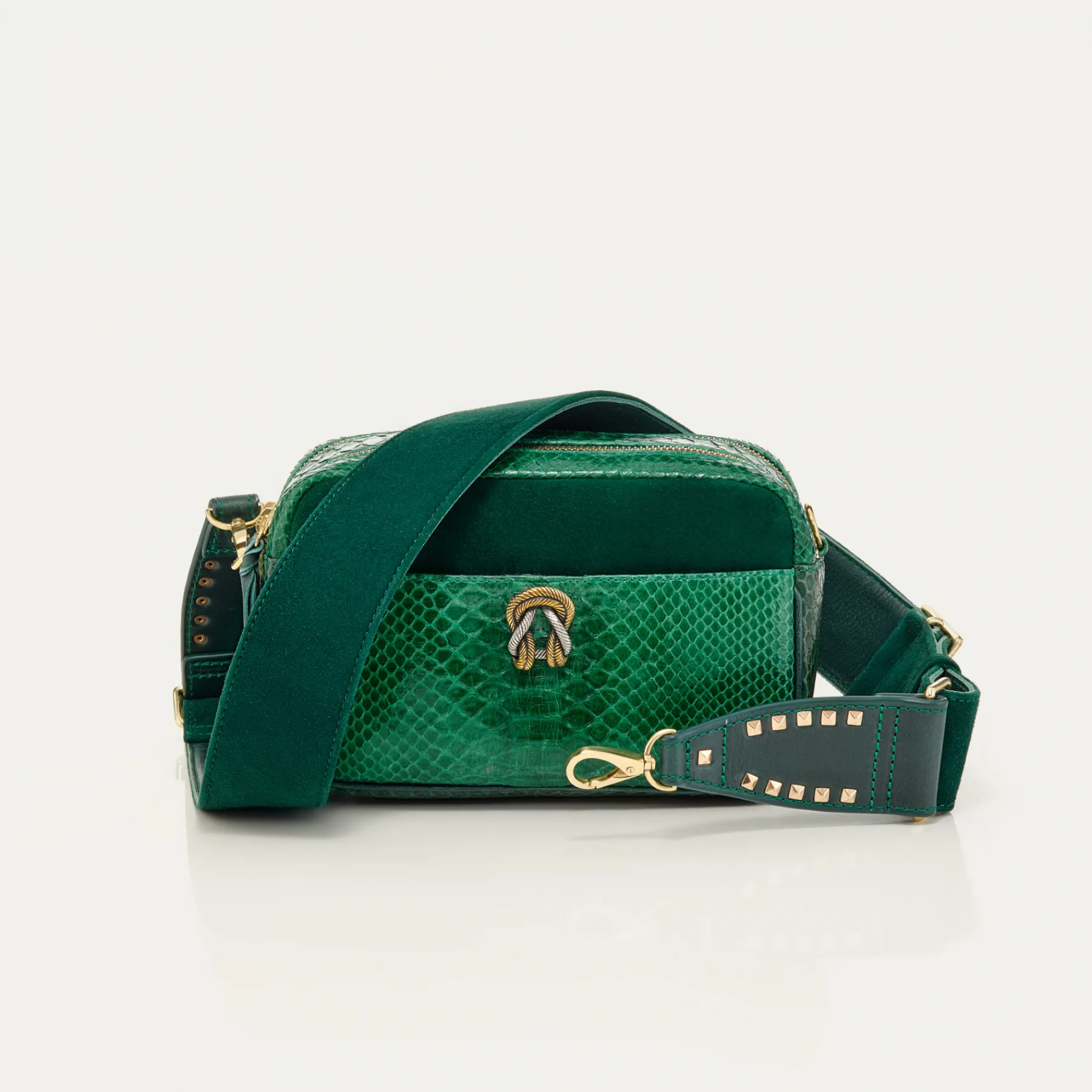 Hot Claris Virot Lily Bag Grass Green Python