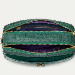 Hot Claris Virot Lily Bag Grass Green Python