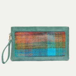 Discount Claris Virot Lou Clutch Harlequin Leather