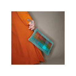 Discount Claris Virot Lou Clutch Harlequin Leather