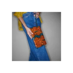 Store Claris Virot Lou Clutch Kingfisher Python