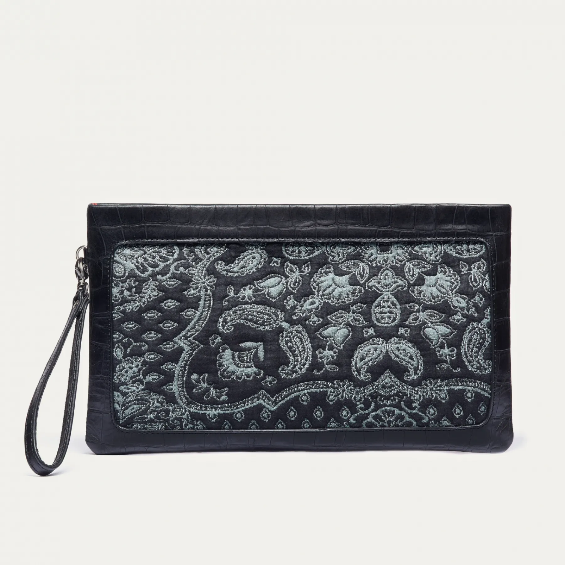 Best Sale Claris Virot Lou Clutch Jeans Cashmere Leather