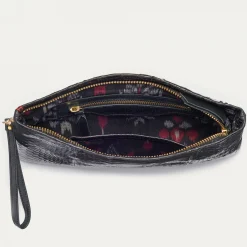 Online Claris Virot Lou Clutch Black Python