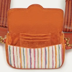 Online Claris Virot Mini Ava Bag Tsumugi Striped Fabric
