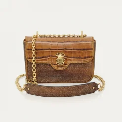 Hot Claris Virot Mini Ava Bag Golden Brown Leather