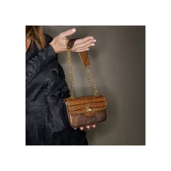 Hot Claris Virot Mini Ava Bag Golden Brown Leather