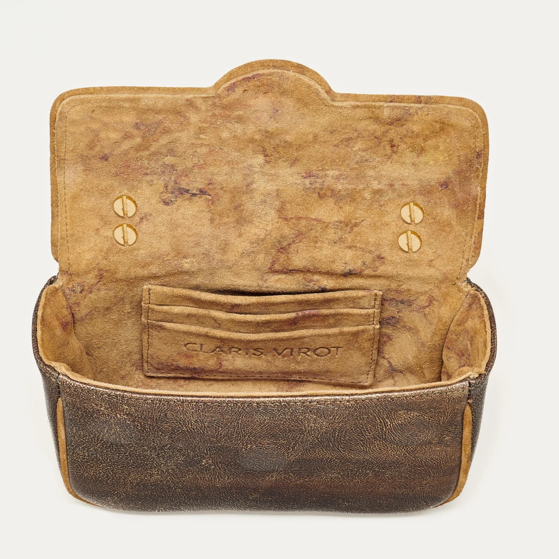 Hot Claris Virot Mini Ava Bag Golden Brown Leather