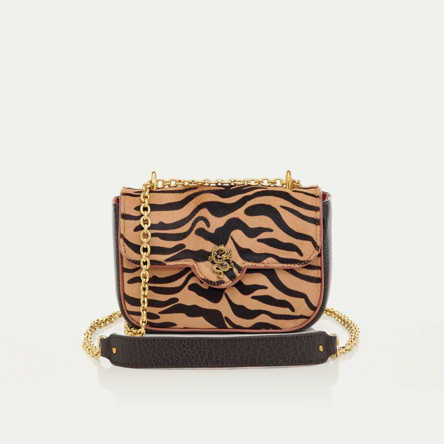 Shop Claris Virot Mini Ava Bag Tora Tiger Leather
