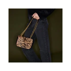 Shop Claris Virot Mini Ava Bag Tora Tiger Leather